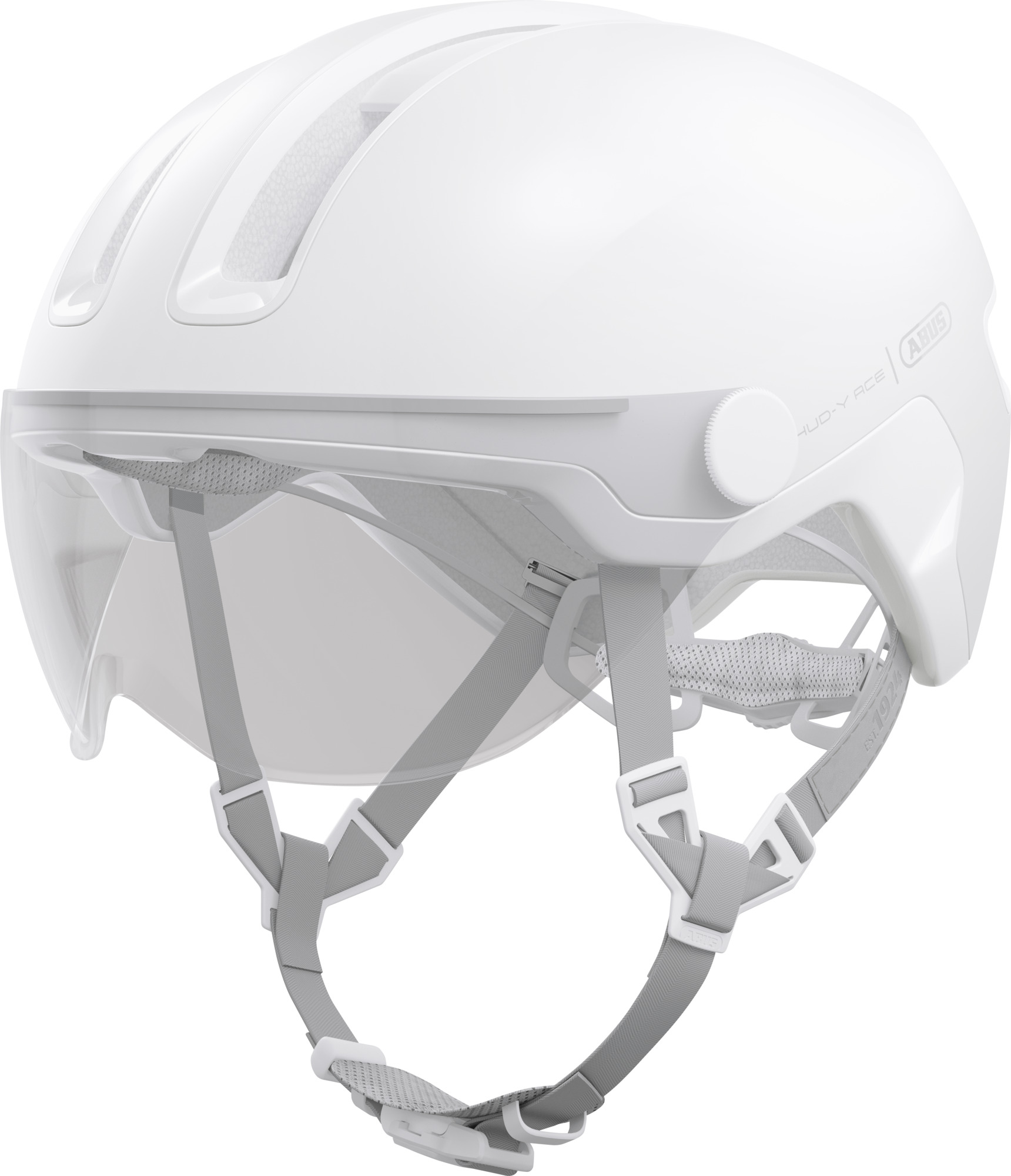 ABUS HUD-Y ACE cykelhjelm LED Pure White