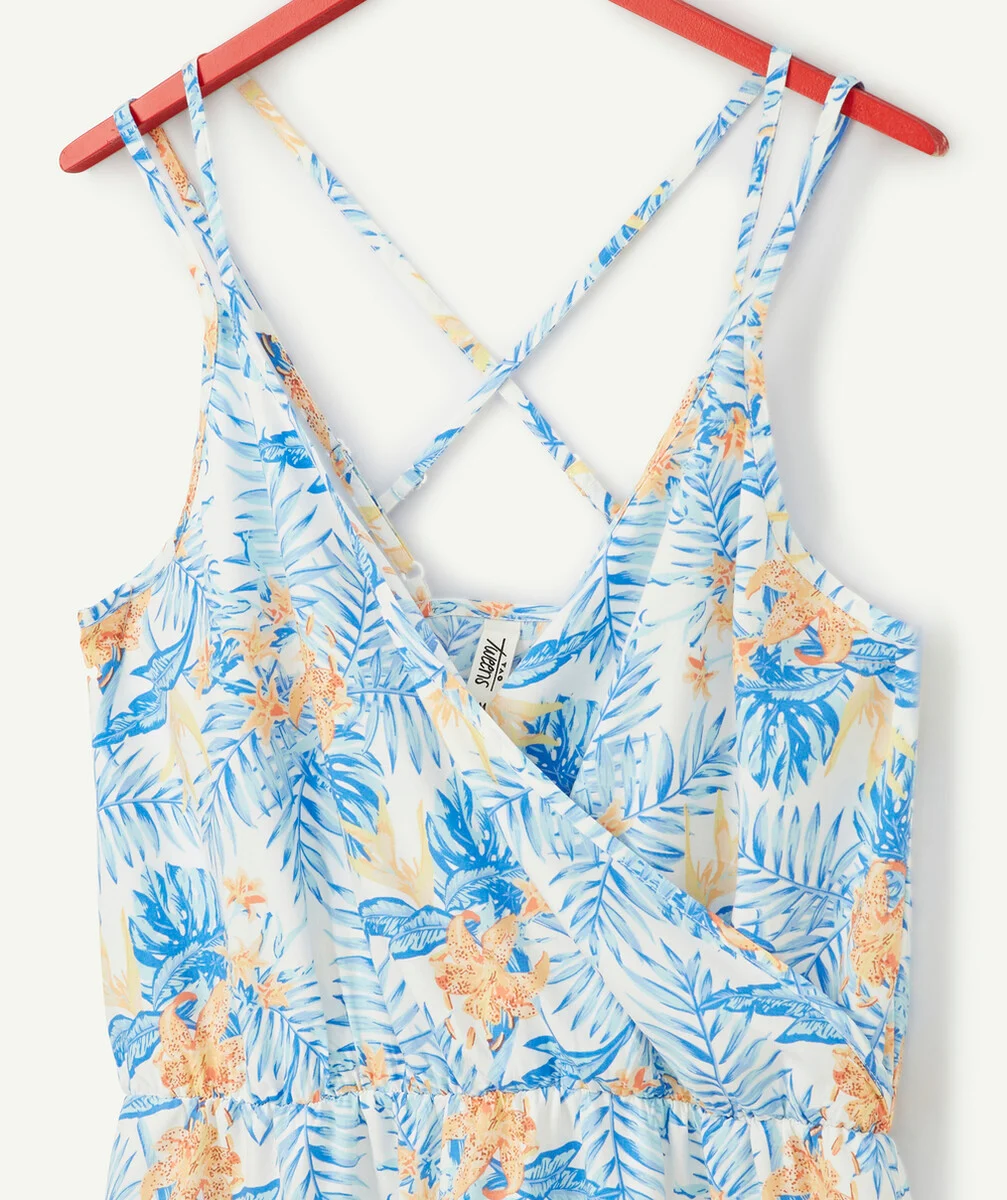 LA ROBE FLUIDE EN VISCOSE RESPONSABLE IMPRIMÉE TROPICALE