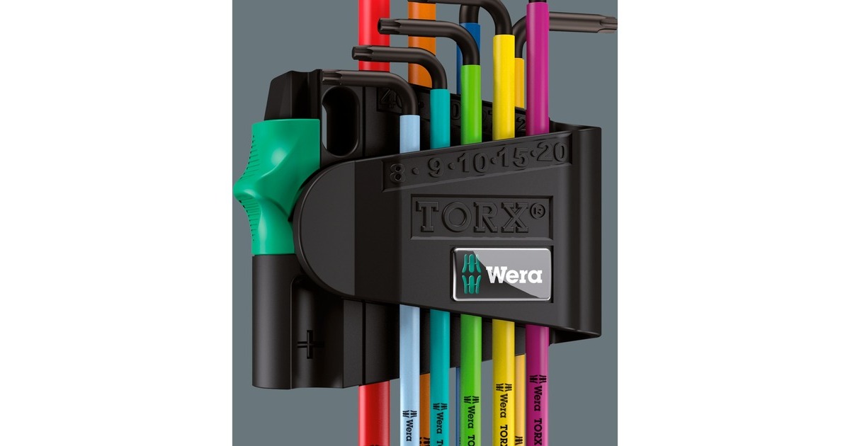 Wera967/9 TX BO Multicolour 1 Stiftsleutelset, 9-delig  (BlackLaser)