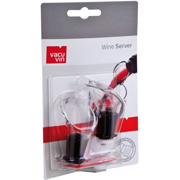 Lot de 2 verseurs anti-goutte Noir - Wine Server Crystal