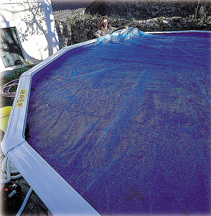 Bâche à bulles 180µ Gré pour piscines acier 6,10 x 3,75m