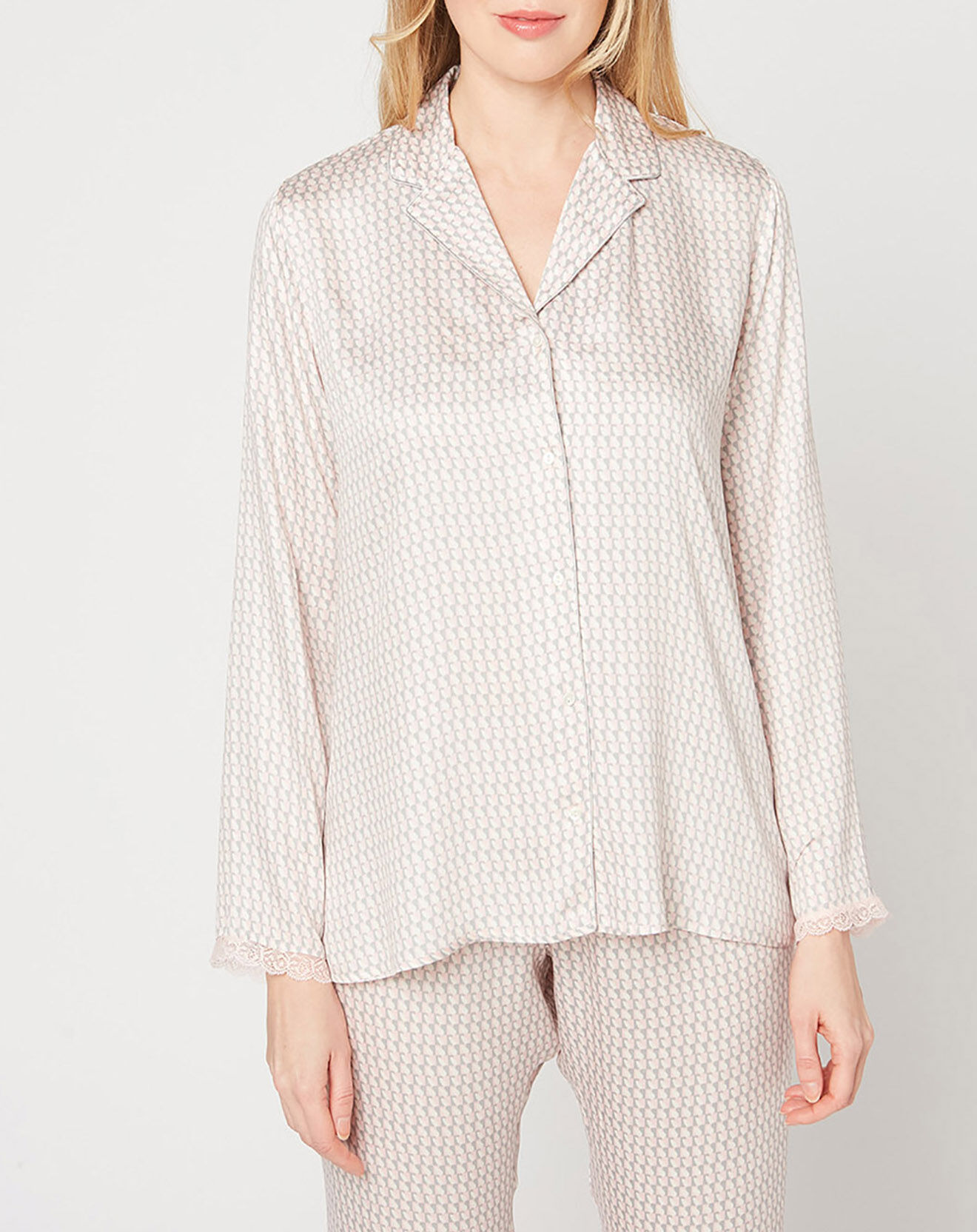 Le Chat Pyjama Angèle gris/rose