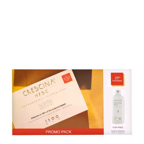 Crescina Transdermic HFSC Tratamento Completo 1300 Homem 20x3,5ml   OFERTA Shampoo 200ml