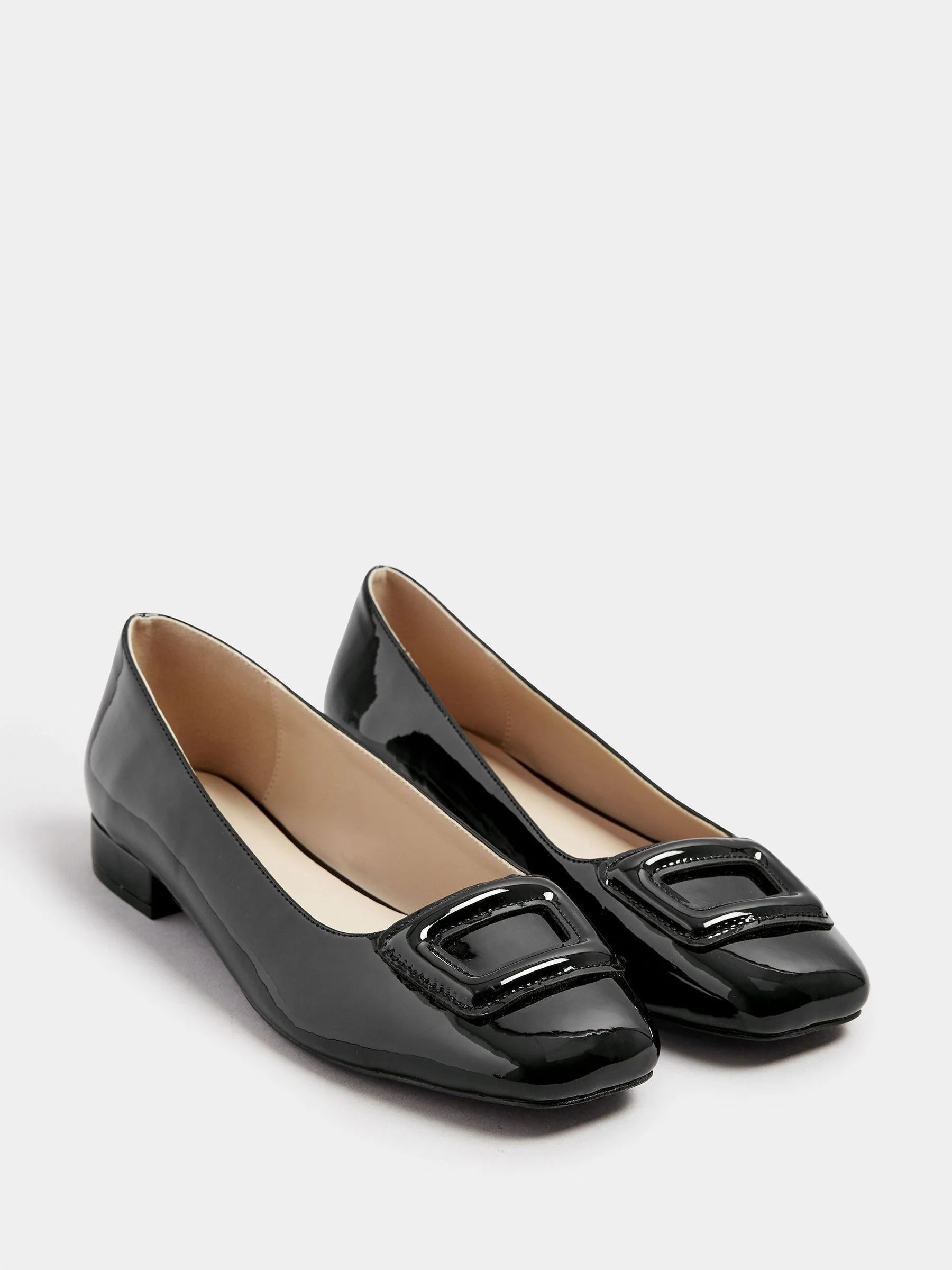 Long Tall Sally Square Toe Patent Shoes