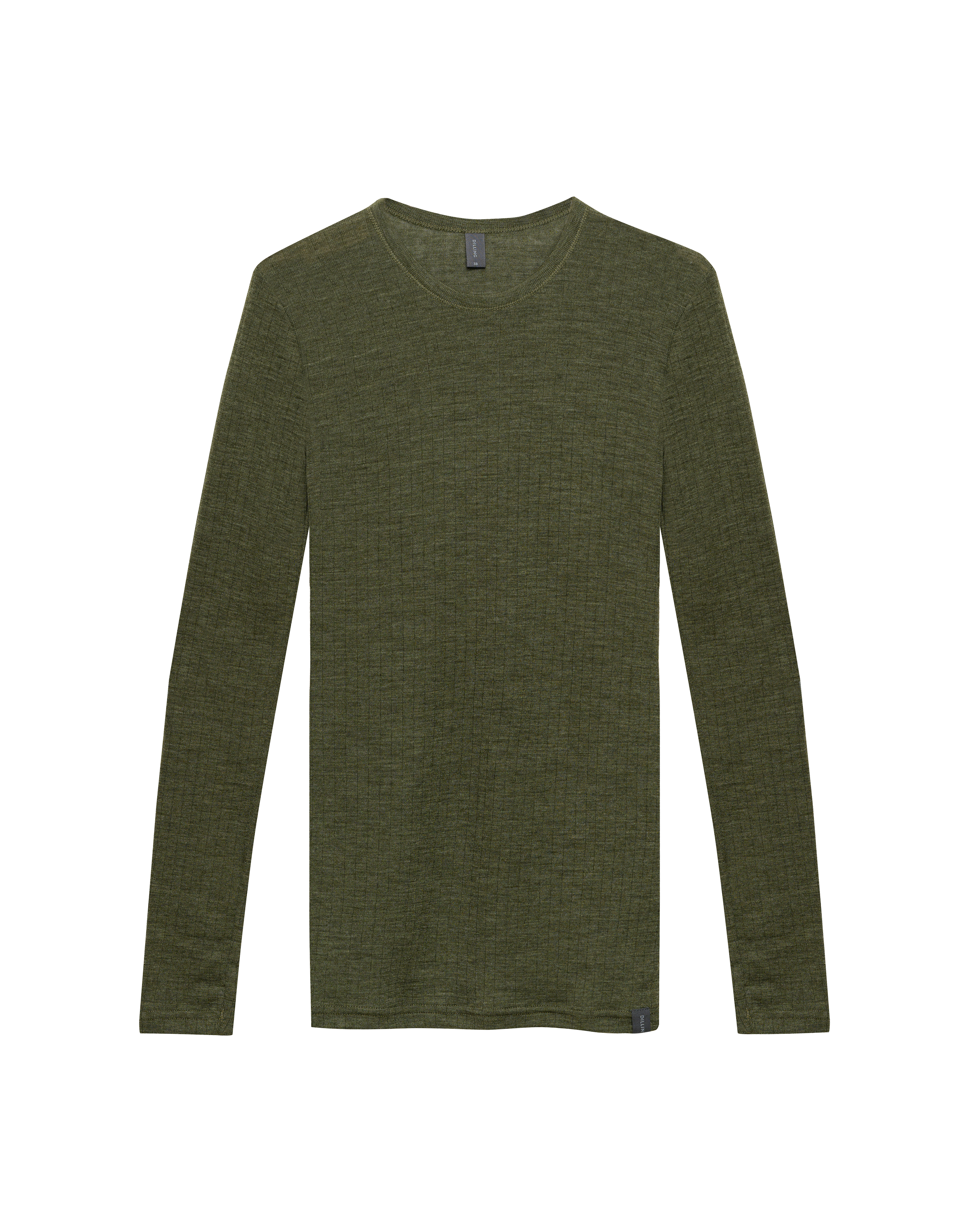 Shirt van merinowol voor dames in Grijsmelange
