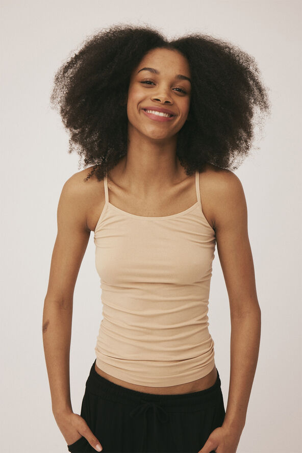Magasin du Nord Collection Mellanie 7 S Seamless Top Hazelnut