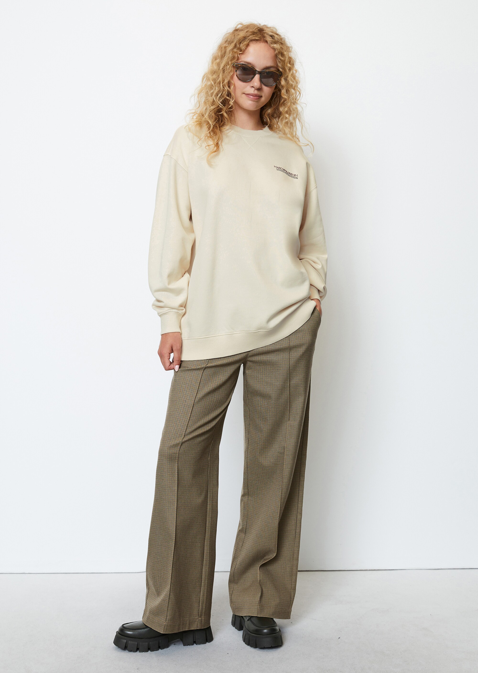Oversize Sweatshirt mit Printaus Organic Cotton