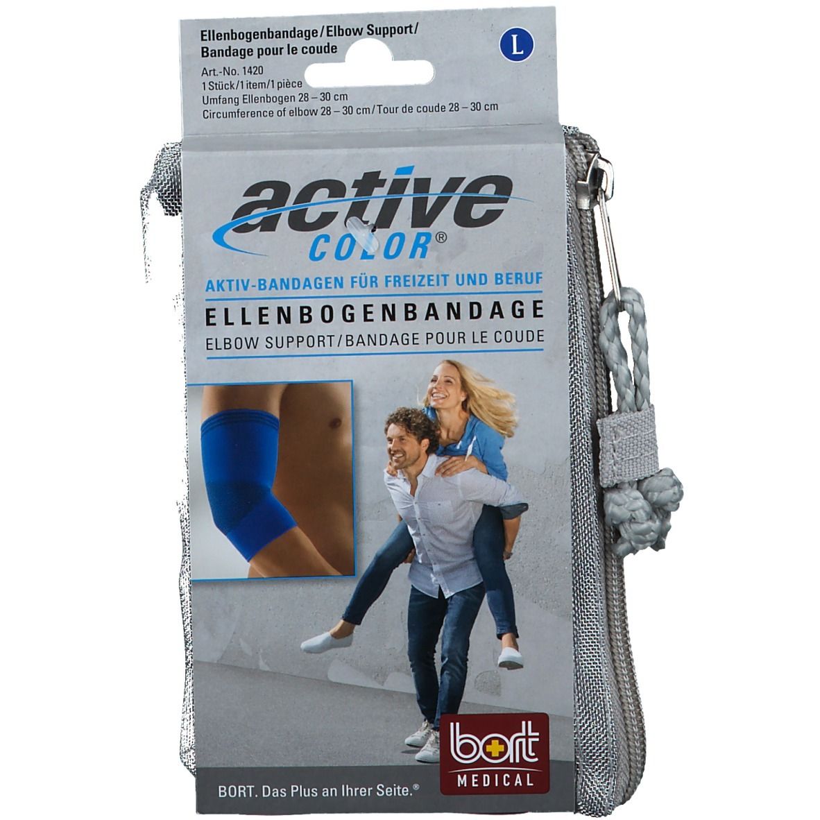 BORT ActiveColor® Ellenbogenbandage Gr. L blau