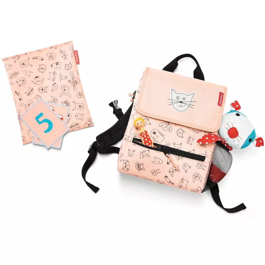 reisenthel® backpack kids cats and dogs rose