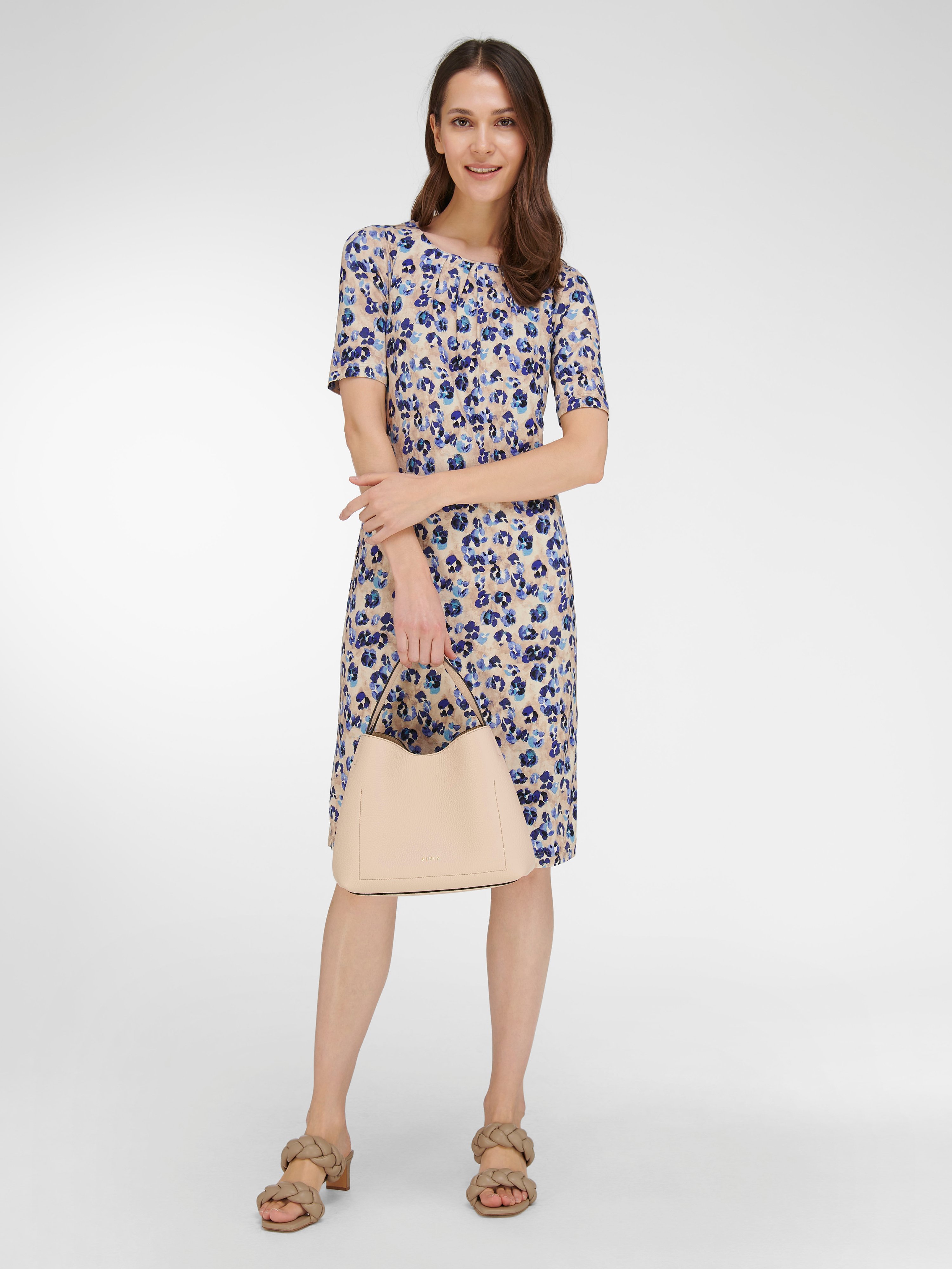 Jersey-Kleid mit 1/2-Arm