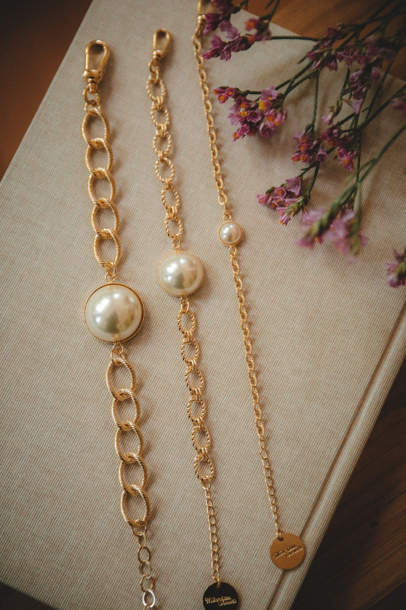 NÉLYA - Mini bracelet perle doré à l'or fin | Doré