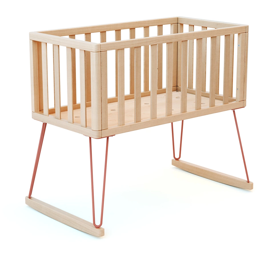 JURABABY Babywiege ONLY 40 x 80 cm Rétro Buche Terrakotta