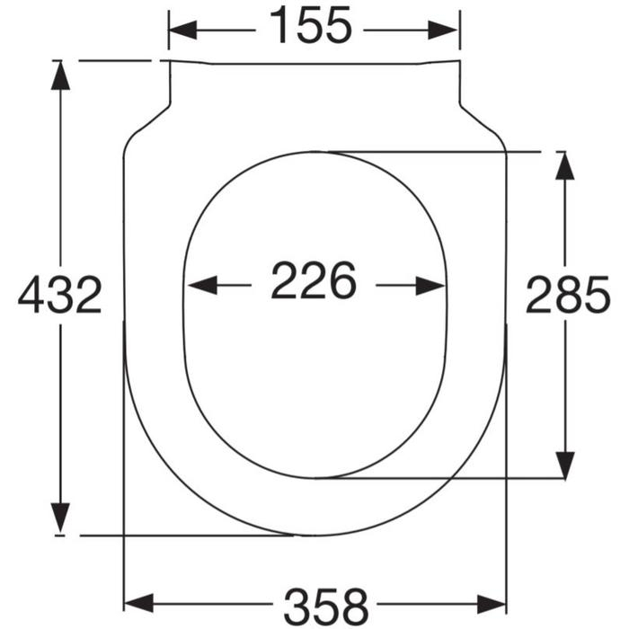 Villeroy & Boch Subway closetzitting slimseat met deksel m. softclose en quick release wit