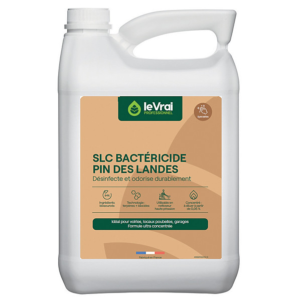 Désinfectant odorisant pour lieux publics Le Vrai SLC bactéricide 5 L