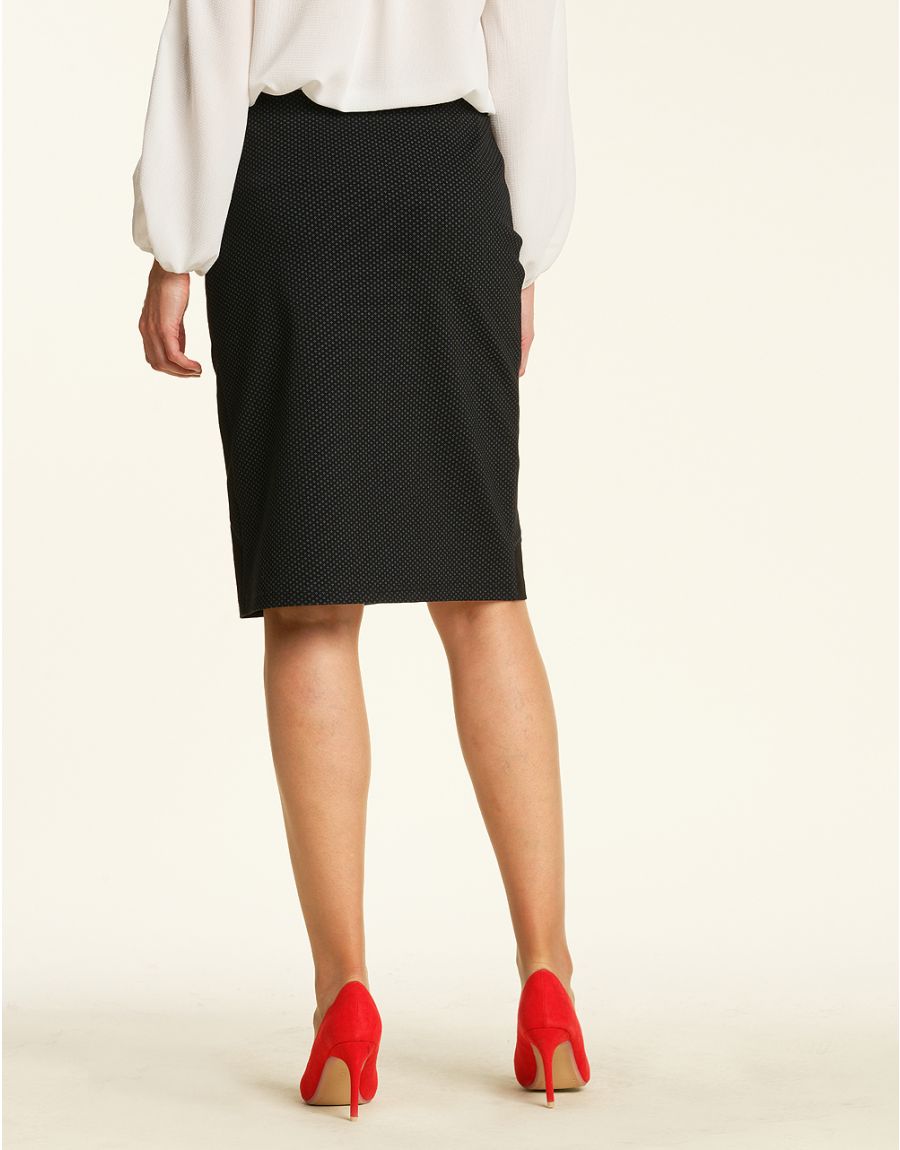 Jupe maille milano noire