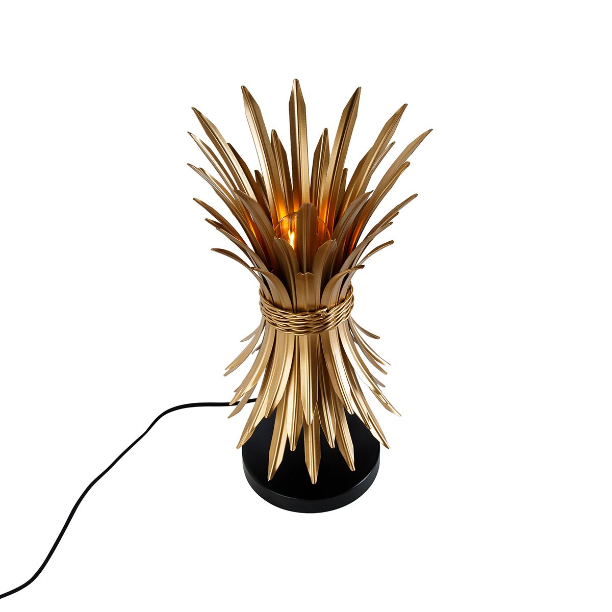 Art Deco tafellamp goud - Wesley