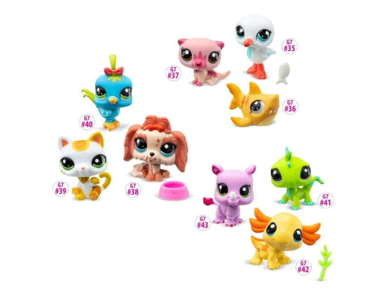 LITTLEST PET SHOP PET TRIO IN TUBE ASS - assorted