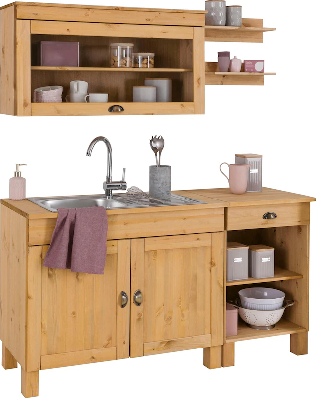 Home affaire Pantryküche »Oslo« Breite 150 cm, ohne E-Geräte