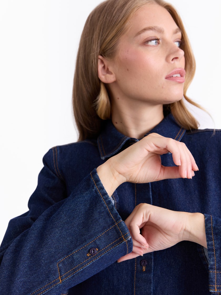 Estelle denim skjorte Dark Denim