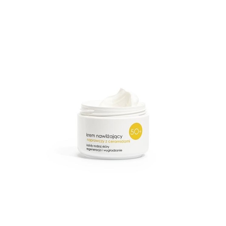 Ziaja Gesichtscreme 50+ feuchtigkeitsspendende Reparatur mit Ceramiden 50 ml