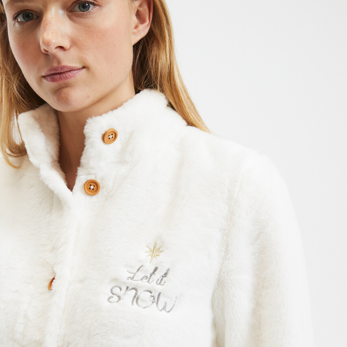 SO'HOME<br>Colete de pijama em lã sherpa