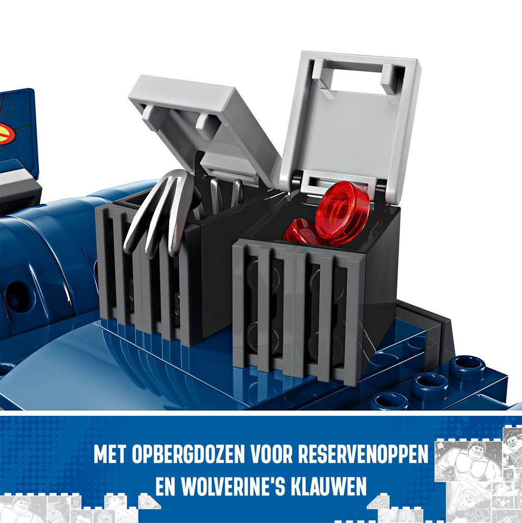Prachtige setMarvel X-Men X-Jet Bouwbaar Speelgoed Vliegtuig Model 76281