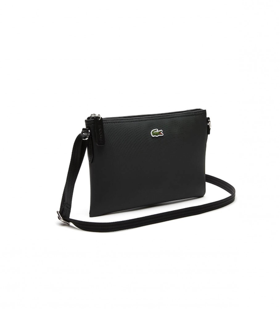 Bolsa transversal plana Lacoste L.12.12 Concept preta