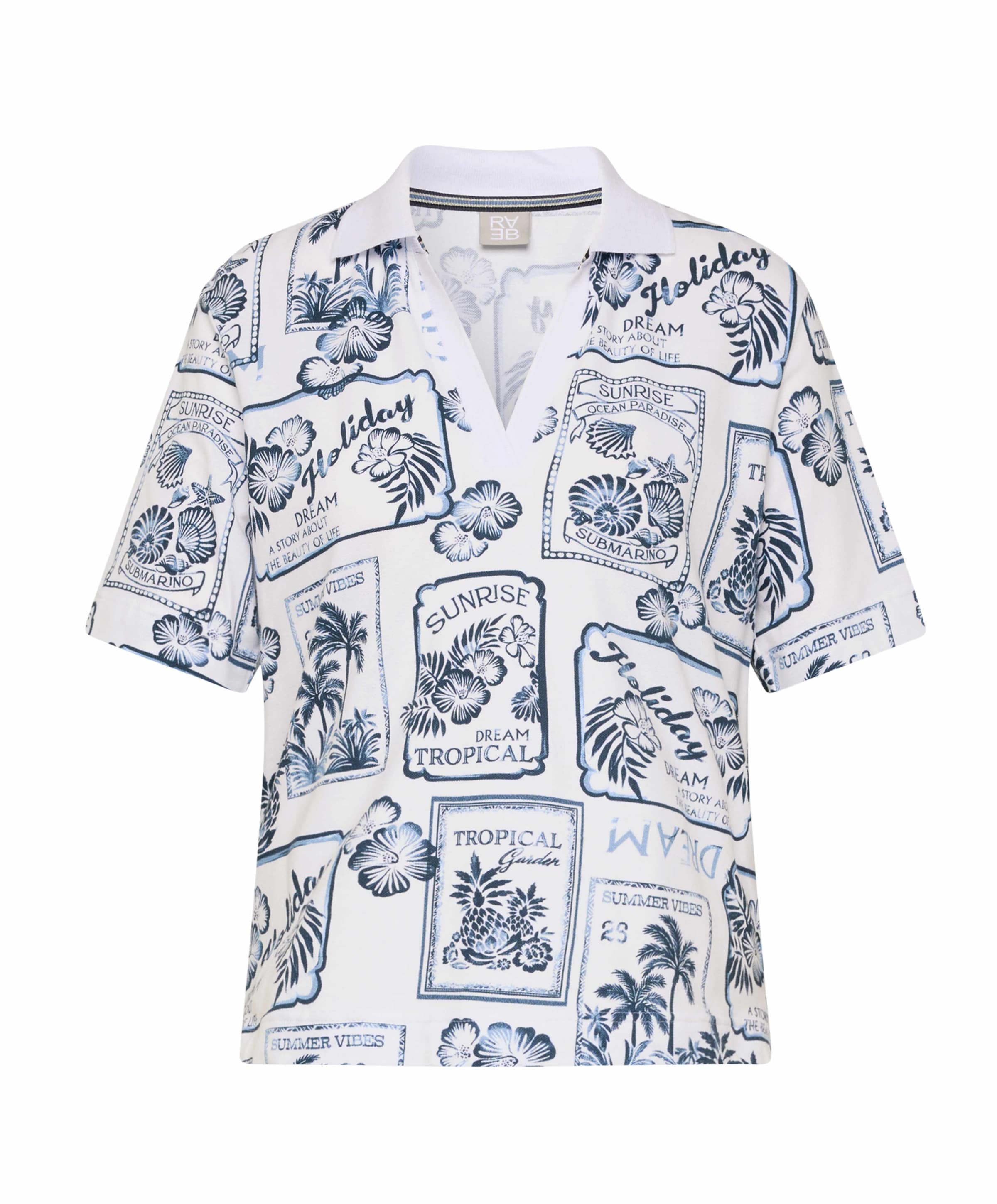 Rabe Dames polo blauw