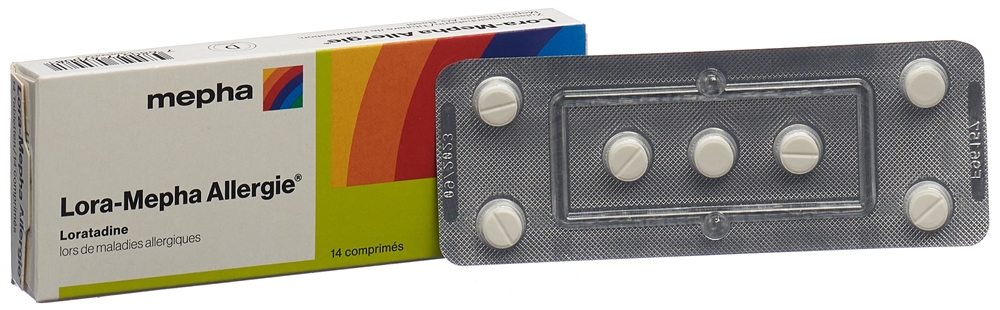 LORA Mepha Allergie Tabl 10 mg Blist 14 Stk