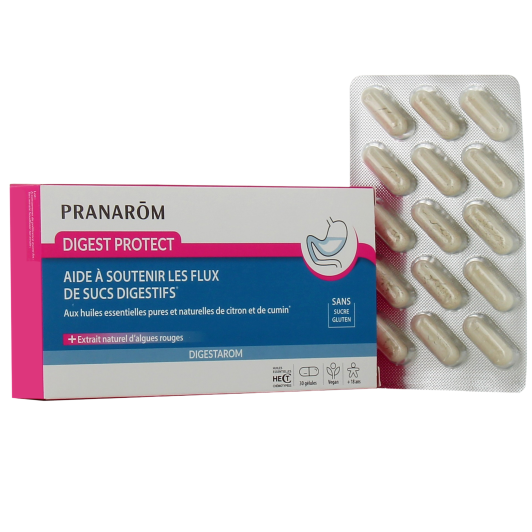 Pranarom Digest Protect : soutien les sucs digestifs - Aromathérapie