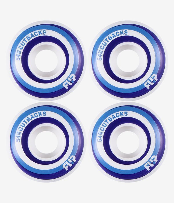 Flip Cutback Rollen (white blue) 54mm 99A 4er Pack