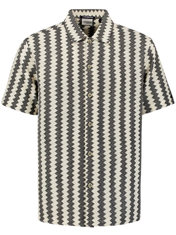 No Excess Shirt Short Sleeve Zig Zag Jacquard 28490488