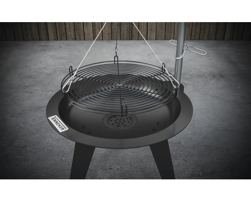 Tenneker® Houtskoolgrill Draaigrill TC Swing II Ø 50 cm met asbak Zwart