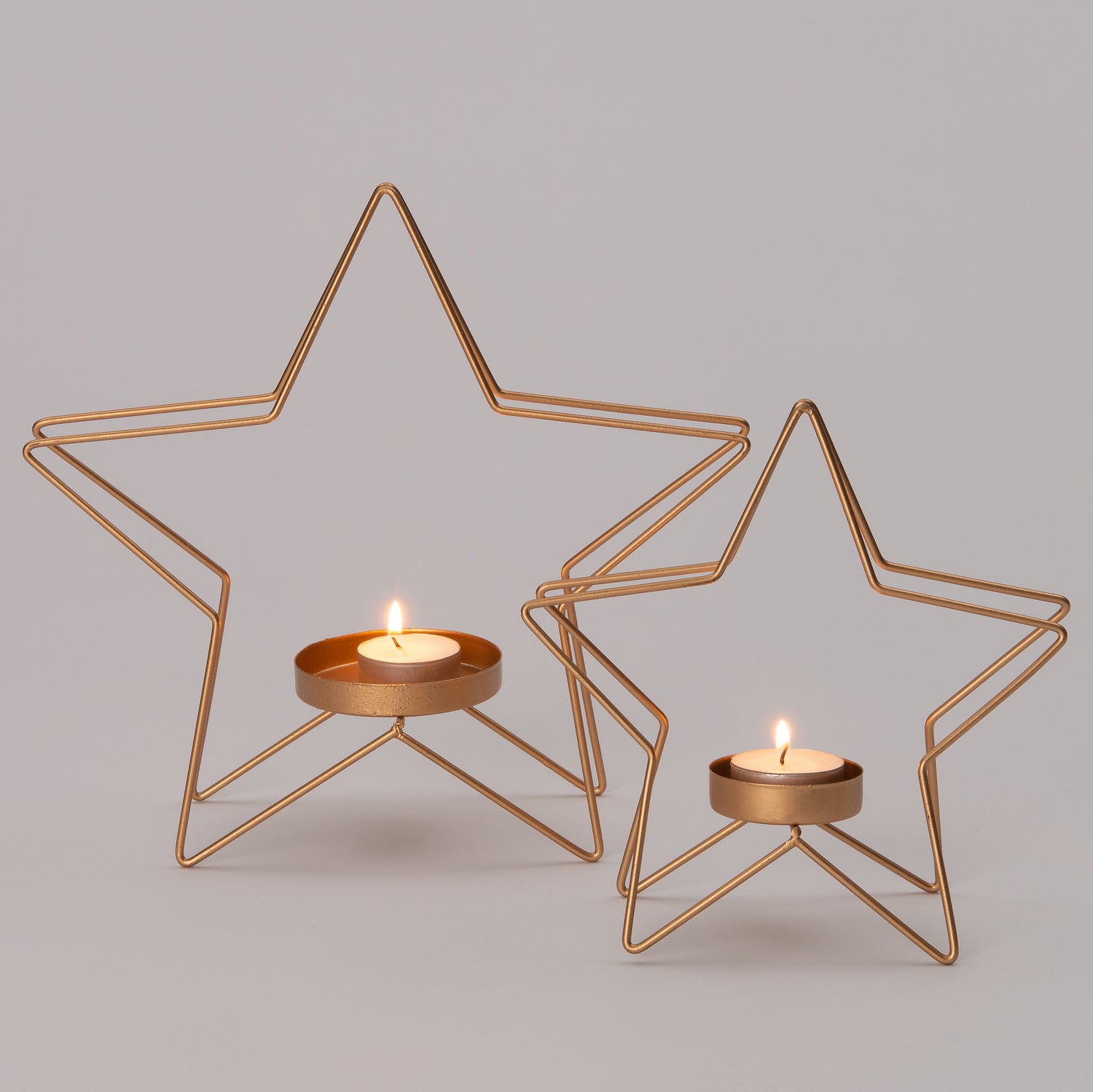 Intratuin waxinelichthouder ster goud 25 x 10 x 25,5 cm