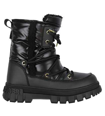 Tommy Hilfiger VinterStøvler - Fur Boot - Sort