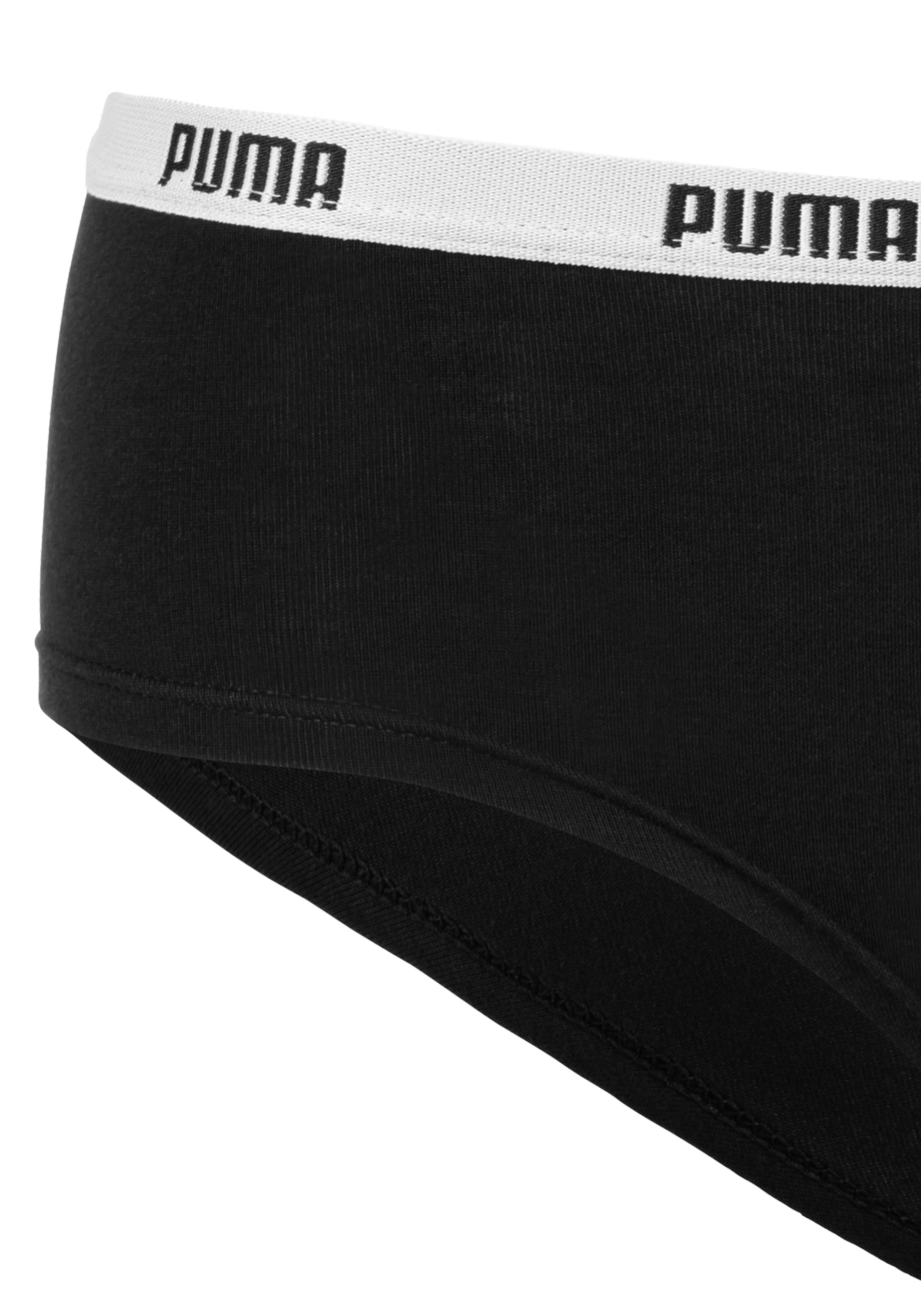 PUMA Hipster, 6er-Packer Packung, mit elastischem Logobündchen