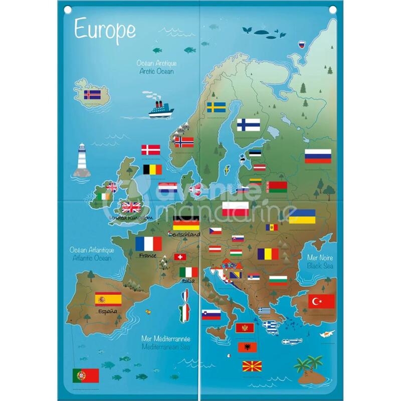 Boîte créative, Apprendre les drapeaux européens - Multicolore