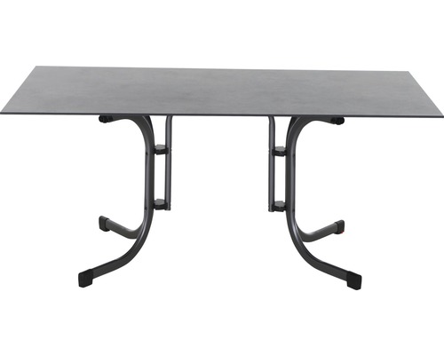 Tuintafel Sola 160x90 cm staalgrijs opvouwbaar