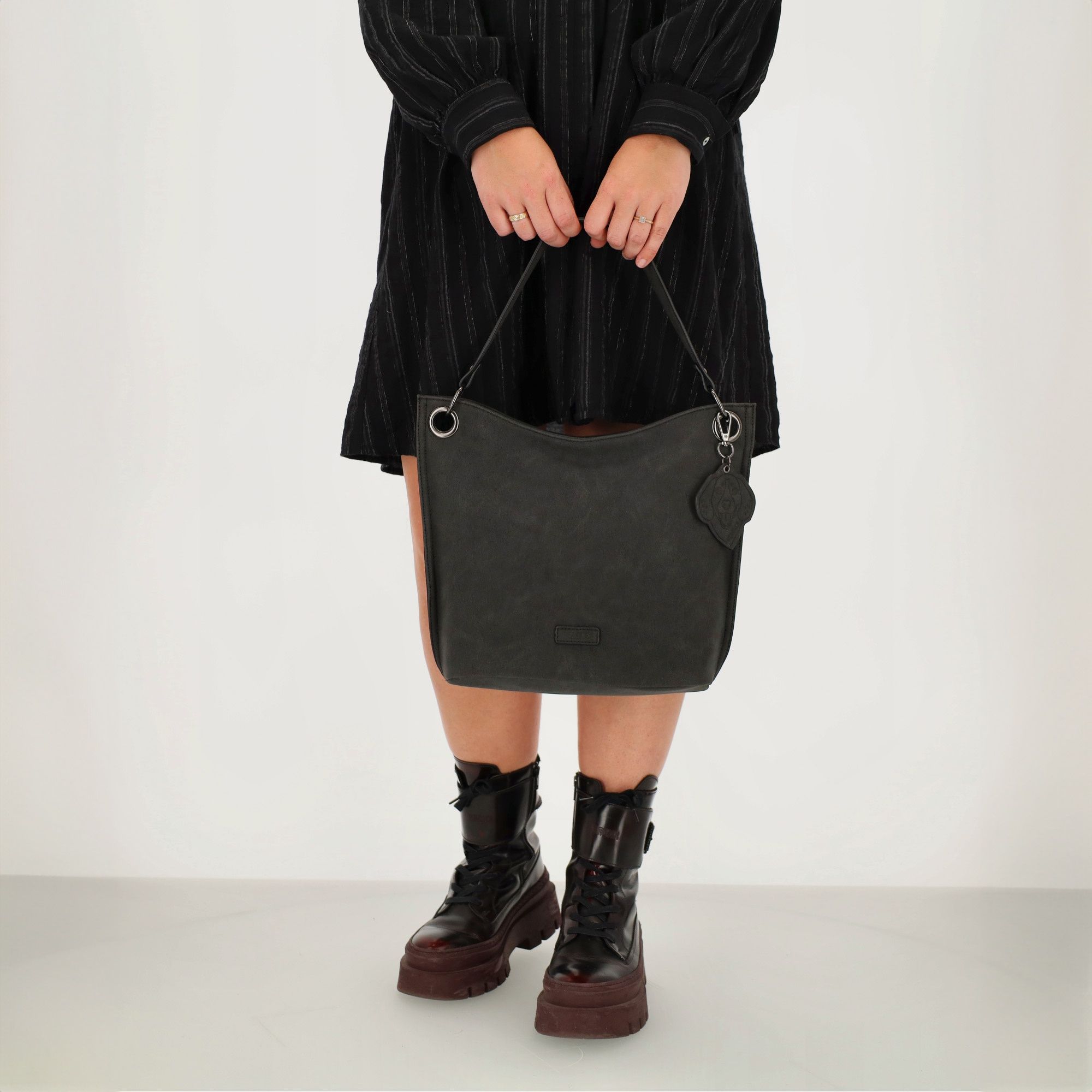 Beagles La Rambla Shopper Hobo Zwart