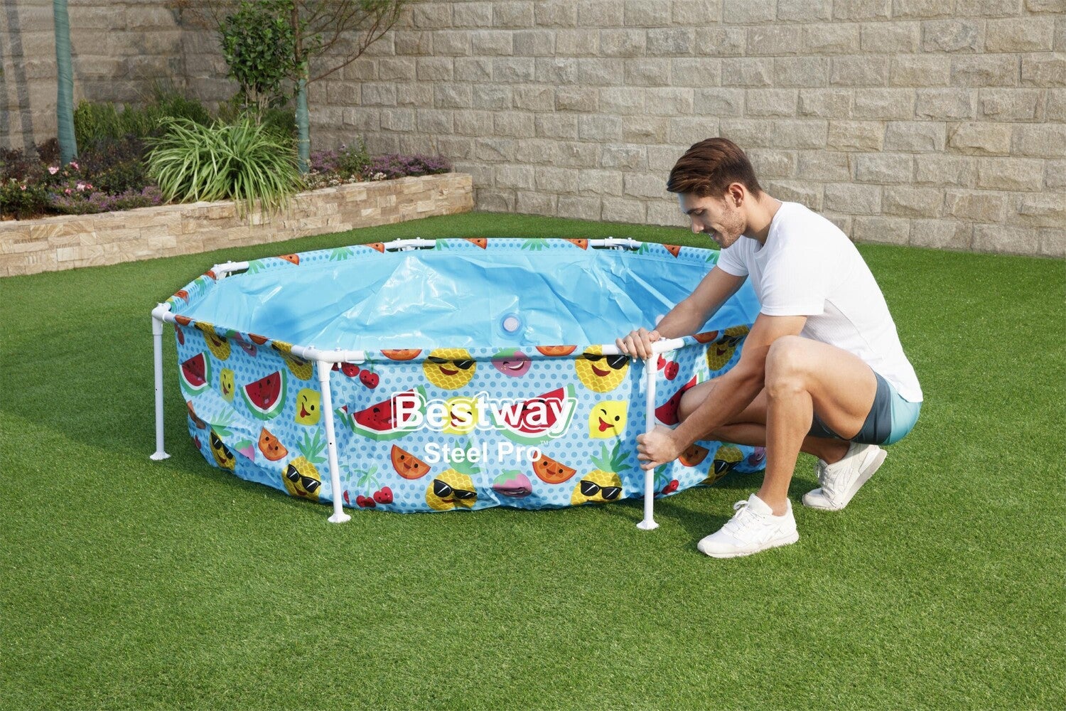 Bestway kinderzwembad My First Frame Pool D 244 H 51 cm