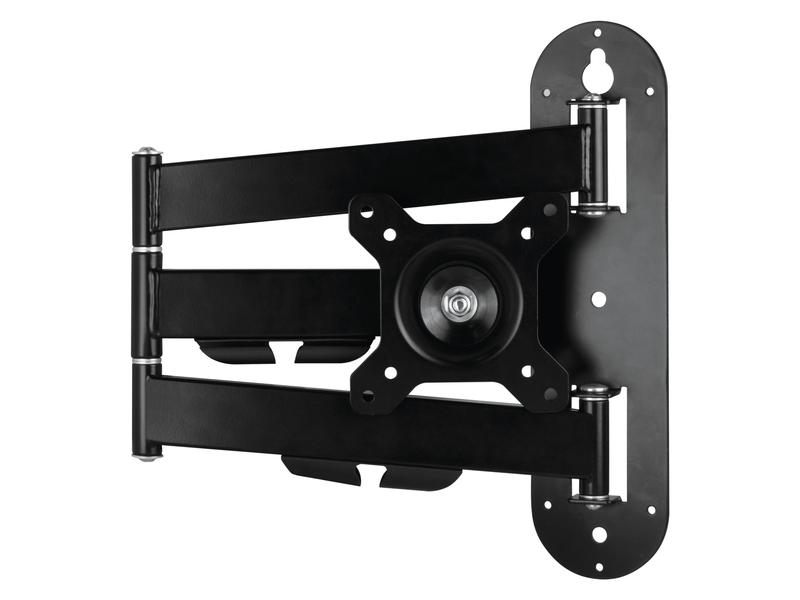 Arctic Cooling Wandhalter W1C bis 18 kg – Schwarz Monitor-Wandhalterung mit beweglichem Gelenkarm