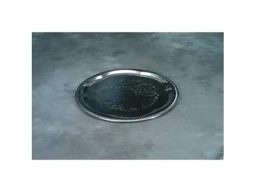 Serveringsfad Ø35 cm Rund Sølvblik,48 stk/krt