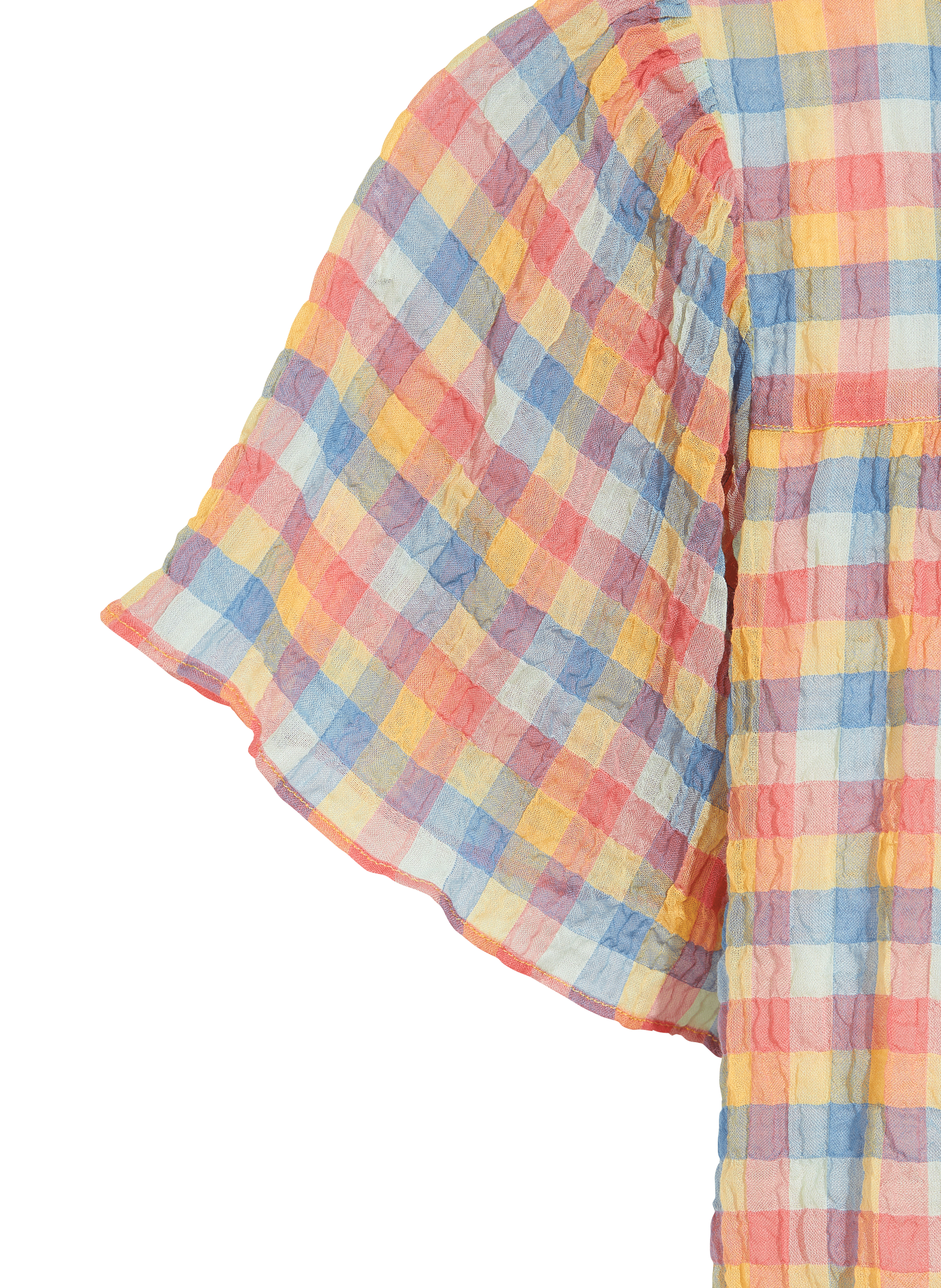 POEZIE - Robe longue col rond en coton mélangé| Vert