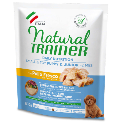 Trainer Hundefutter Natural Small & Toy Puppy & Junior Huhn 800g