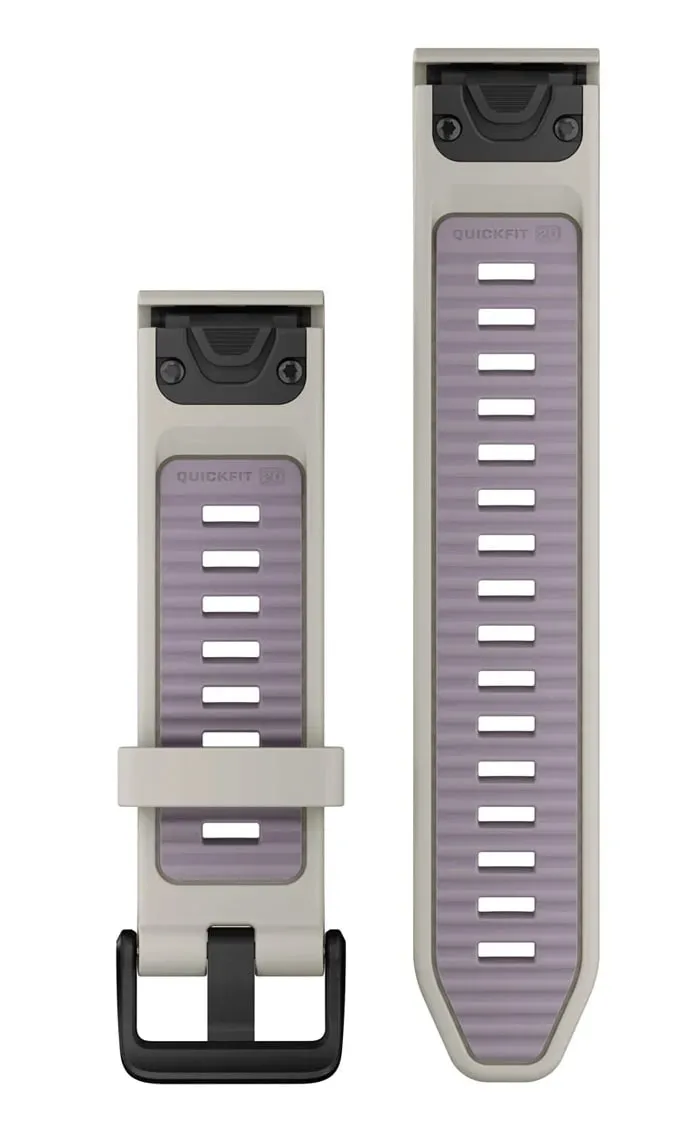 Garmin Quickfit Watch Bands Fog Gray/lavender Silicone