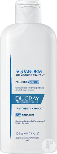 Ducray Kelual Squanorm Shampoing Traitant Hydratant Pellicules Sèches 200ml