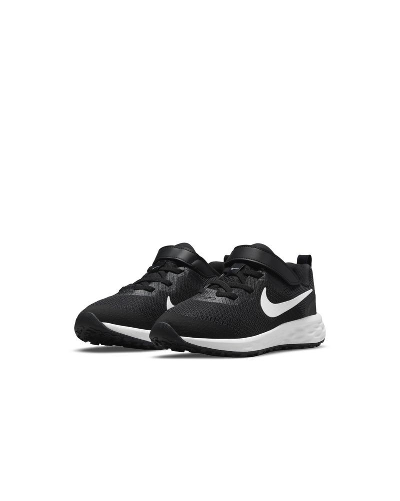 Chaussures Nike Revolution 6 Noir & Blanc pour enfant