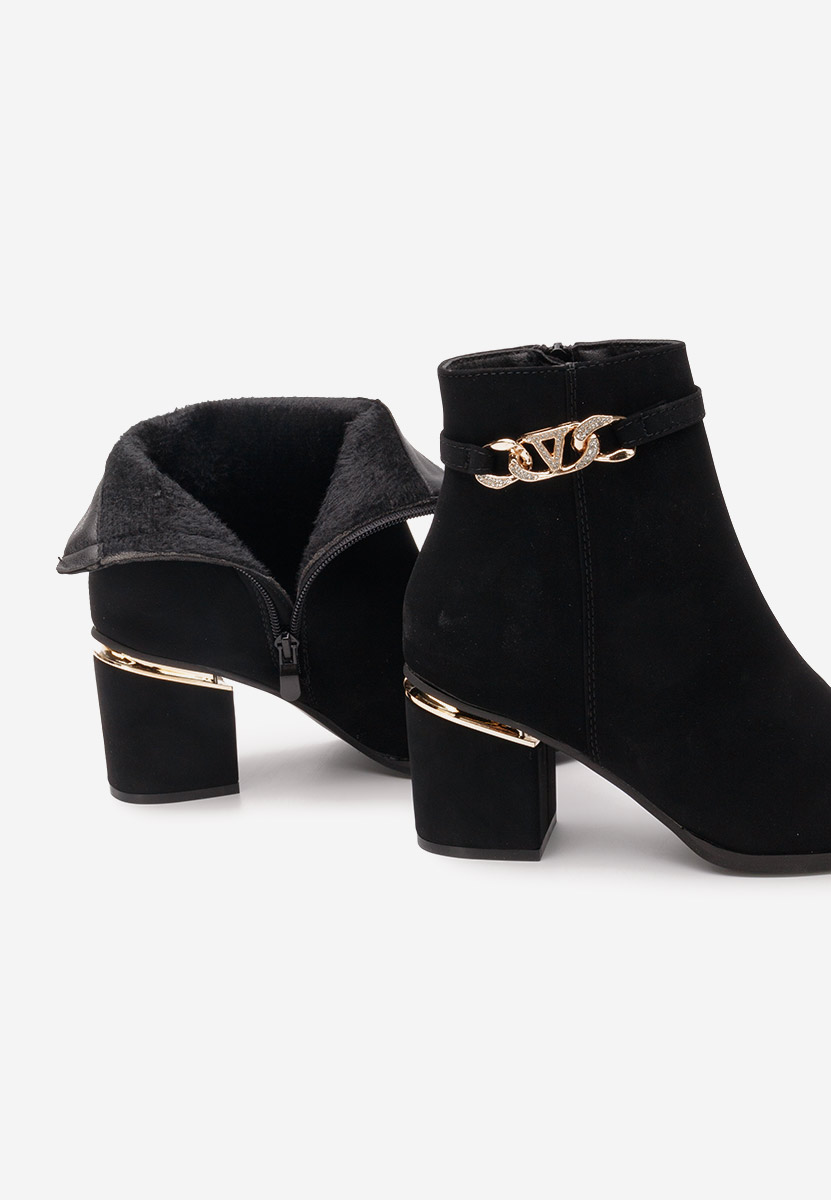 Bottines à talon roses Triga negre