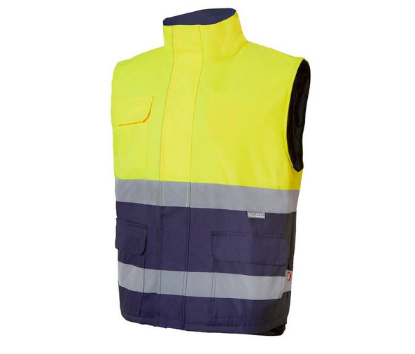 VELILLA V35902 - BODYWARMER MATELASSE BICOLORE HAUTE VISIBILITE