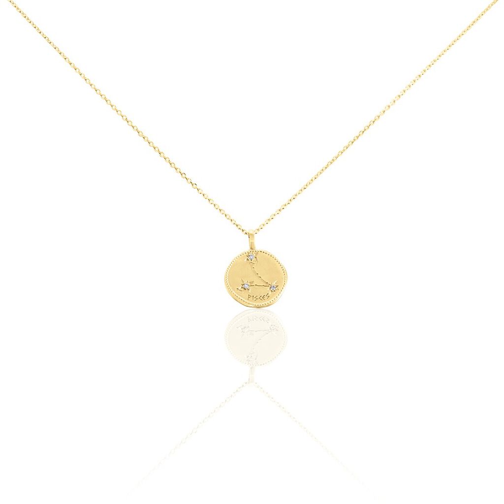 Collier Iago Plaqué Or Oxydes De Zirconium